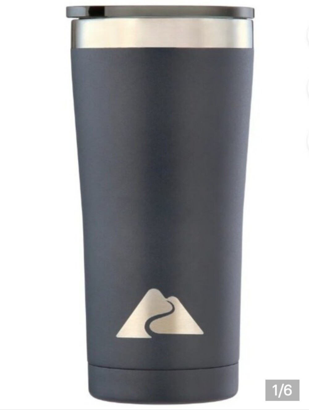 > Ozark Trail Black Stainless Travel Tumbler with Logo 22 Oz